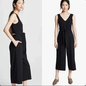 NWT Club Monaco Jumpsuit with Waist Tie and back cutout